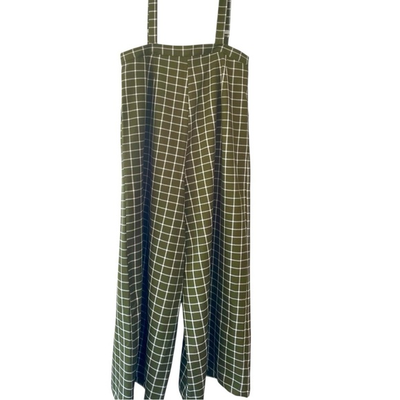 Collectif wide leg pants with removable suspenders, size 12, high waist, retro - Picture 4 of 9